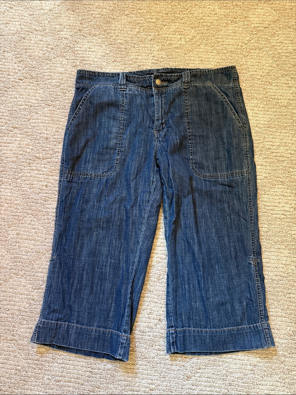 Calvin Klein Jeans Women's Indigo Straight-Leg Crop Jeans